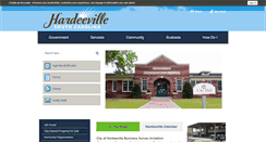 Desktop Screenshot of cityofhardeeville.com
